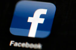 Facebook logo on an iPad in Philadelphia, May 16, 2012.