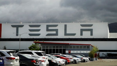 Tesla plant in Fremont, Calif., May 12, 2020.