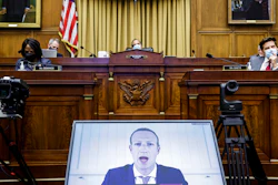 Facebook CEO Mark Zuckerberg speaks via video conference during a House Judiciary subcommittee hearing on Capitol Hill, July 29, 2020.
