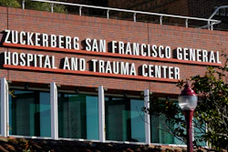 Zuckerberg San Francisco General Hospital and Trauma Center sign, San Francisco, Dec. 14, 2020.
