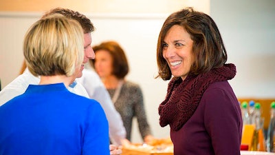 Fiona Cicconi, right, who is leaving the biotech firm AstraZeneca to become the head of Google's people operations.