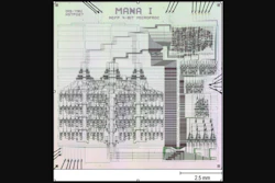 AQFP MANA microprocessor die photo.