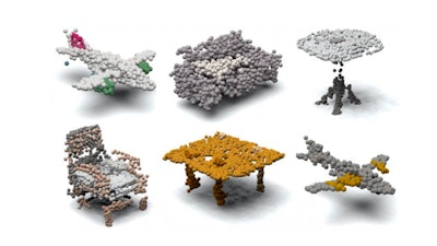 Examples of 3D point clouds synthesized by the PCGAN.
