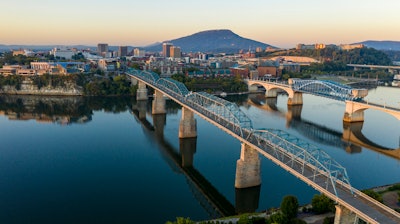 The Tennessee River and downtown Chattanooga, Tenn.
