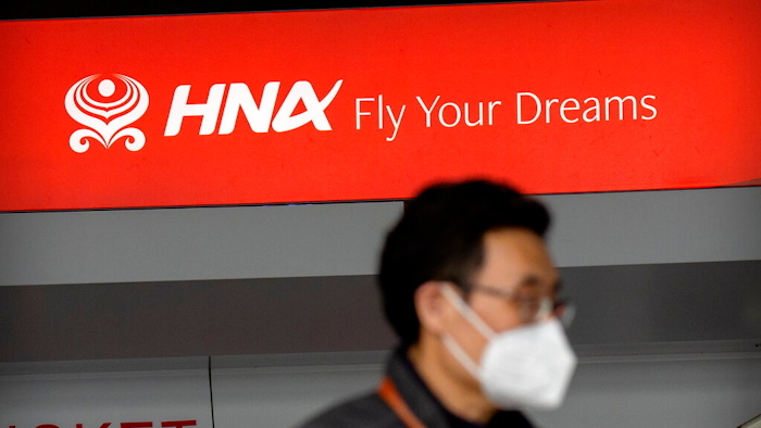 Hainan Airlines ticket counter, Beijing Capital International Airport, March 6, 2020.