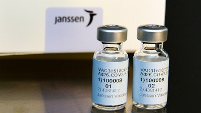 Investigational Janssen COVID-19 vaccine, Sept. 2020.