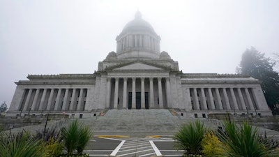 Legislative Building at the Capitol, Olympia, Wash., Jan. 7, 2021.