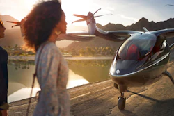 Photo provided by Archer showing the company's eVTOL aircraft.