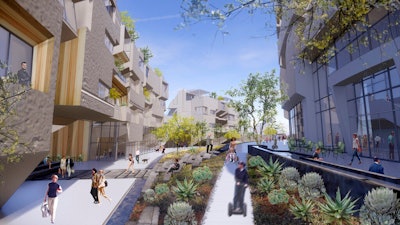 Illustration of a proposed 'smart city' in rural northern Nevada.