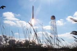 Northup Grumman's Antares rocket lifts off from NASA's Wallops Island facility, Wallops Island, Va., Feb. 20, 2021.