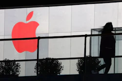 Apple logo in Beijing, Dec. 6, 2018.
