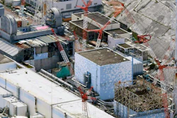 This aerial file photo shows Fukushima Dai-ichi nuclear power plant's reactors.