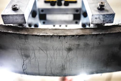 Bendable concrete created at the University of Michigan allows for thinner structures with less need for steel reinforcement.