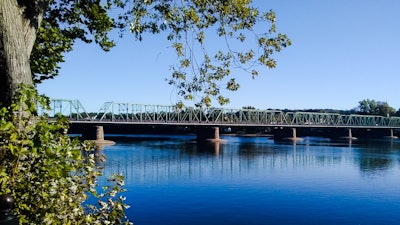 The New Hope-Lambertville Bridge over the Delaware River between Pennsylvania and New Jersey.