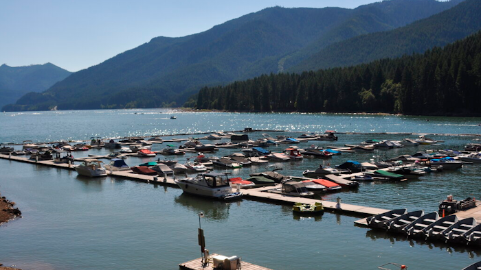 Kane's Marina on Detroit Lake Reservoir, Detroit, Ore., Aug. 14, 2010.
