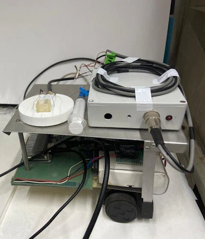 The robot with the chip.