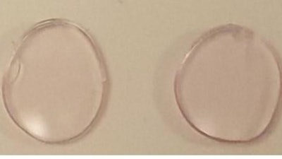 Rose-tinted contact lenses (about 10 mm in diameter) containing gold nanoparticles filter out problematic colors for people with red-green color blindness.