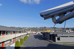 Security camera at a motel in Kent, Wash., March 4, 2020.
