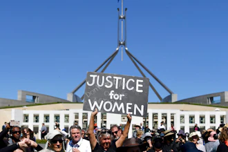 Women's March 4 Justice, Canberra, March 15, 2021.