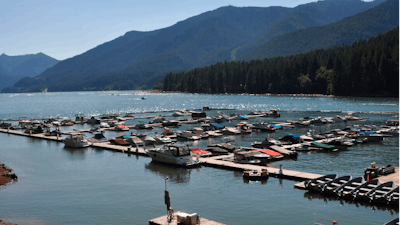 Kane's Marina on Detroit Lake Reservoir, Detroit, Ore., Aug. 14, 2010.