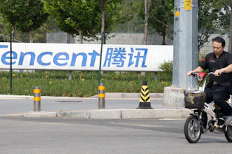 Tencent headquarters in Beijing, Aug. 7, 2020.