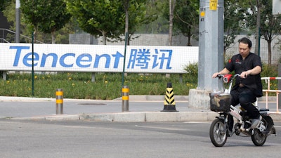 Tencent headquarters in Beijing, Aug. 7, 2020.