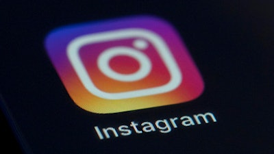 Instagram app icon on the screen of a mobile device in New York, Aug. 23, 2019.