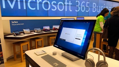 Microsoft store in suburban Boston, Jan. 28, 2020.