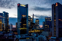 Banking district, Frankfurt, Germany, March 29, 2021.