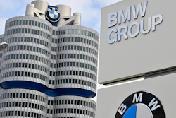 The BMW Group headquarters are pictured in Munich, Germany, Wednesday, March 16, 2021. German automaker BMW said Wednesday it intends to speed up the rollout of new electric cars, vowing to bring battery powered models to 50% of global sales by 2030.