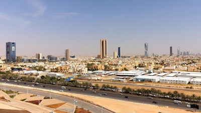 Riyadh skyline.