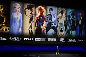 Cathleen Taff, president of distribution, franchise management, business and audience insight for Walt Disney Studios, during a presentation at CinemaCon 2019, Las Vegas, April 3, 2019.