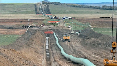 Construction on the Dakota Access pipeline, Oct. 2016.