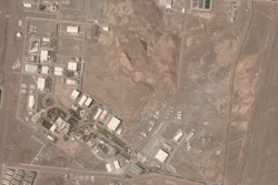 Satellite photo of Iran's Natanz nuclear facility, April 7, 2021.