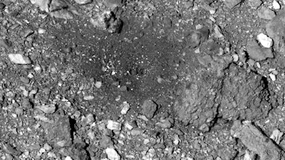 The local surface of Bennu, April 7, 2021.
