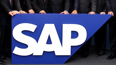 SAP board members at its headquarters in Walldorf, Germany, July 31, 2008.