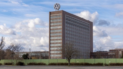 Volkswagen's former headquarters in Wolfsburg, Germany, March 2021.