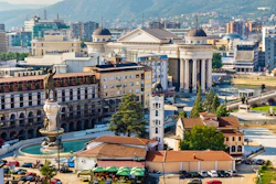 City center, Skopje, North Macedonia.