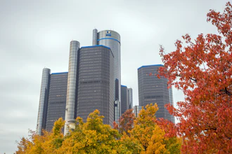 GM headquarters, Renaissance Center, Detroit, Nov. 2016.