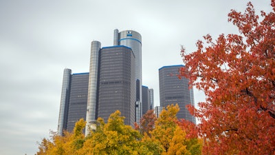 GM headquarters, Renaissance Center, Detroit, Nov. 2016.