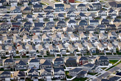 Rows of homes in suburban Salt Lake City, April 13, 2019.