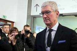 Apple CEO Tim Cook at the World Economic Forum in Davos, Switzerland, Jan. 21, 2020.