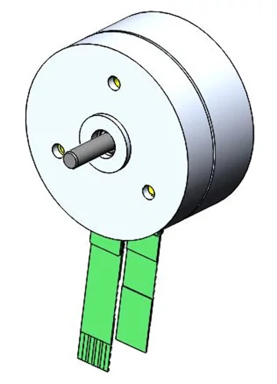 Using just a thin sheet of rare earth magnet material in disc form, this motor platform achieves fine step resolutions and provides high dynamic response for gripping applications.