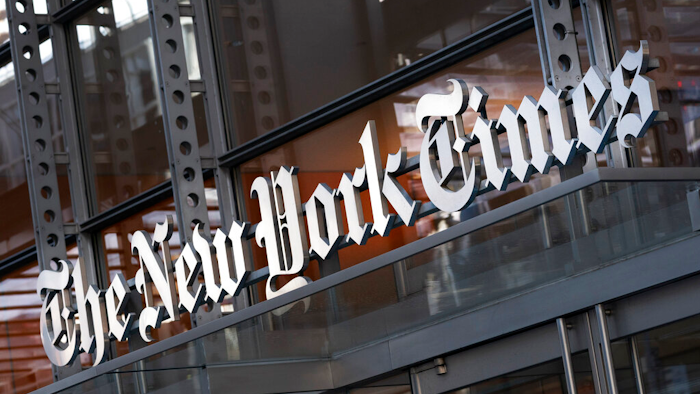 The New York Times building, New York, May 6, 2021.