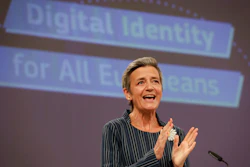 Margrethe Vestager, European commissioner for Europe fit for the digital age, speaks during a media conference at EU headquarters in Brussels, June 3, 2021.