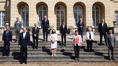 Finance ministers from the G-7 nations meet at Lancaster House in London, June 5, 2021.