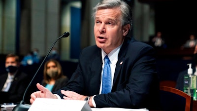 FBI Director Christopher Wray testifies before the House Judiciary Committee, Capitol Hill, June 10, 2021.