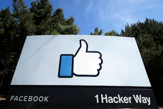 Facebook headquarters, Menlo Park, Calif., April 14, 2020.