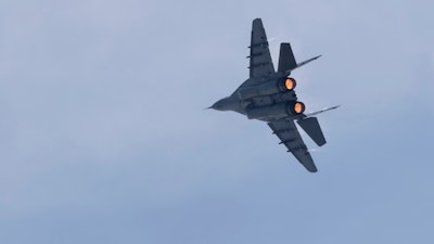 A MiG-29 demonstration flight, Moscow, Aug. 2019.