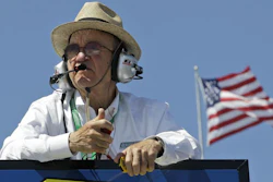 Jack Roush watches practice for the NASCAR Sprint Cup series race at Martinsville Speedway, Martinsville, Va., April 5, 2013.